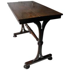 Handsome Late Regency Period Rosewood Side or Centre Table, circa 1825