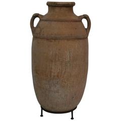 Antique Large 19th Century Moroccan Terracotta Oil Jar