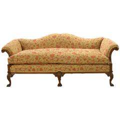 George III Style Camel Back Sofa