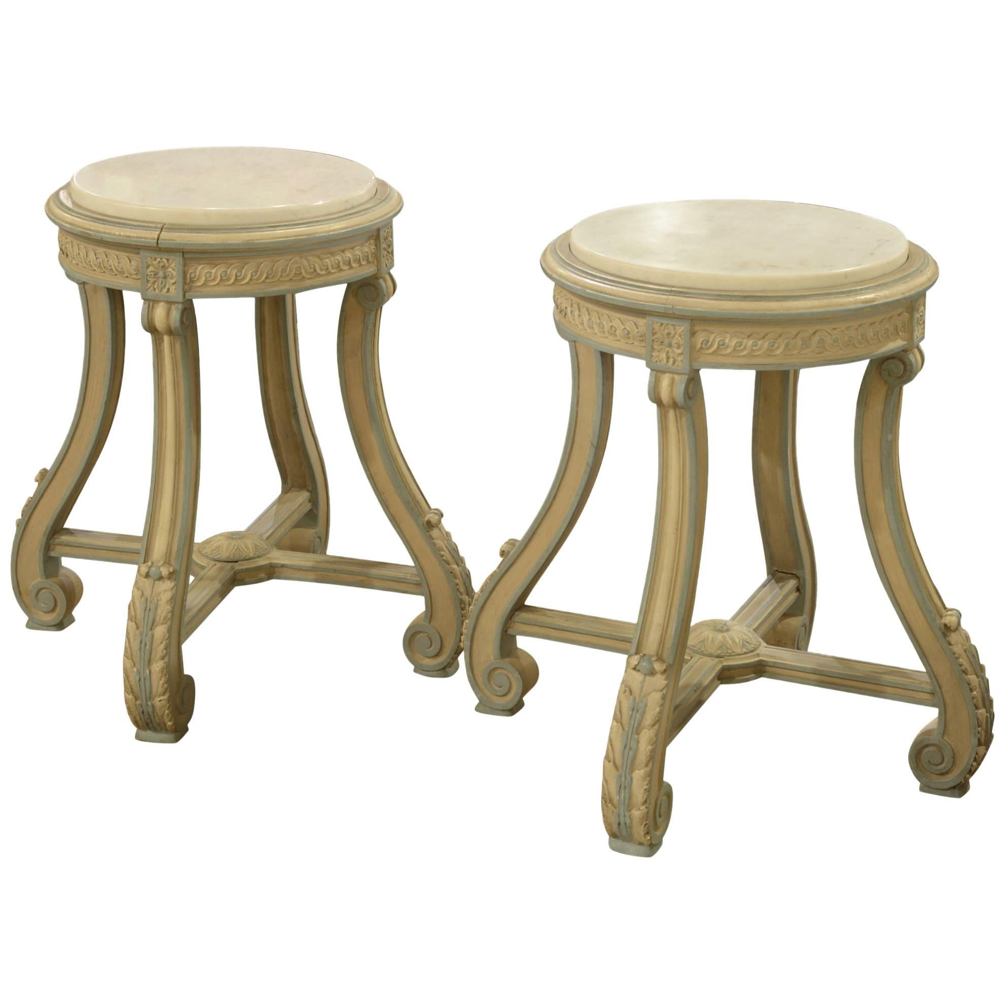 Pair of Late 19th Century Urn Stands