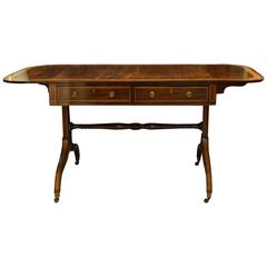 Antique Sheraton Period Mahogany Sofa Table