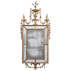 George III Carved Giltwood Mirror