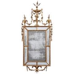 George III Carved Giltwood Mirror