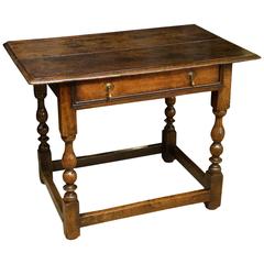 Late 17th Century Oak Side Table 1