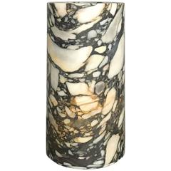 Large Cylindrical Unique Marble Vase from Michaël Verheyden