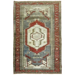 Zabihi Collection Antique Persian Serapi Pictorial Rug