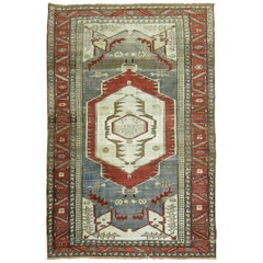 Vintage Persian Serapi Pictorial Rug