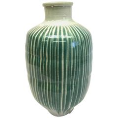 Vintage Japanese Shigaraki Storage Jar
