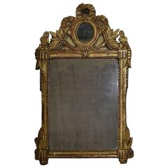 18th Century French Louis XVI Giltwood Mirror