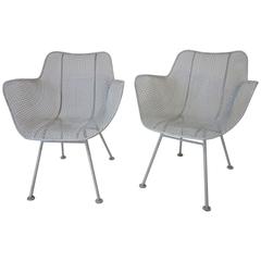 Russell Woodard Sculptura Welded Wire Armchairs in the Style of Eames 1