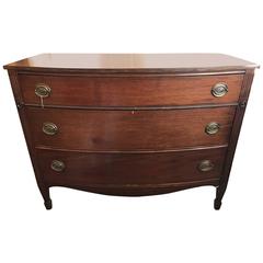 1929 Mahogany Chest of Drawers with Brass Handles Beautiful Piece 10