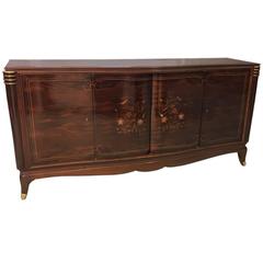 French Art Deco Four Door Buffet in the Style of Jules Leleu 4