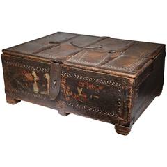 19th Century Rajasthani Wooden Document Box, circa 1800s 5