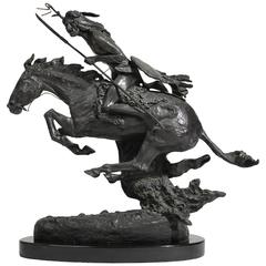 Frederic Remington "Le Cheyenne" Sculpture en bronze