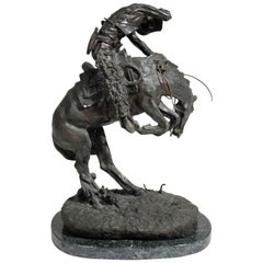 Frederic Remington "Klapperschlange" Bronze-Skulptur