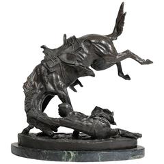 Frederic Remington "the Wicked Pony" Bronze Sculpture 2