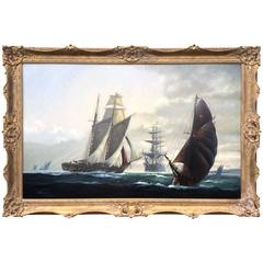 "The Armada Underway" by Michael Whitehand Nautical Painting