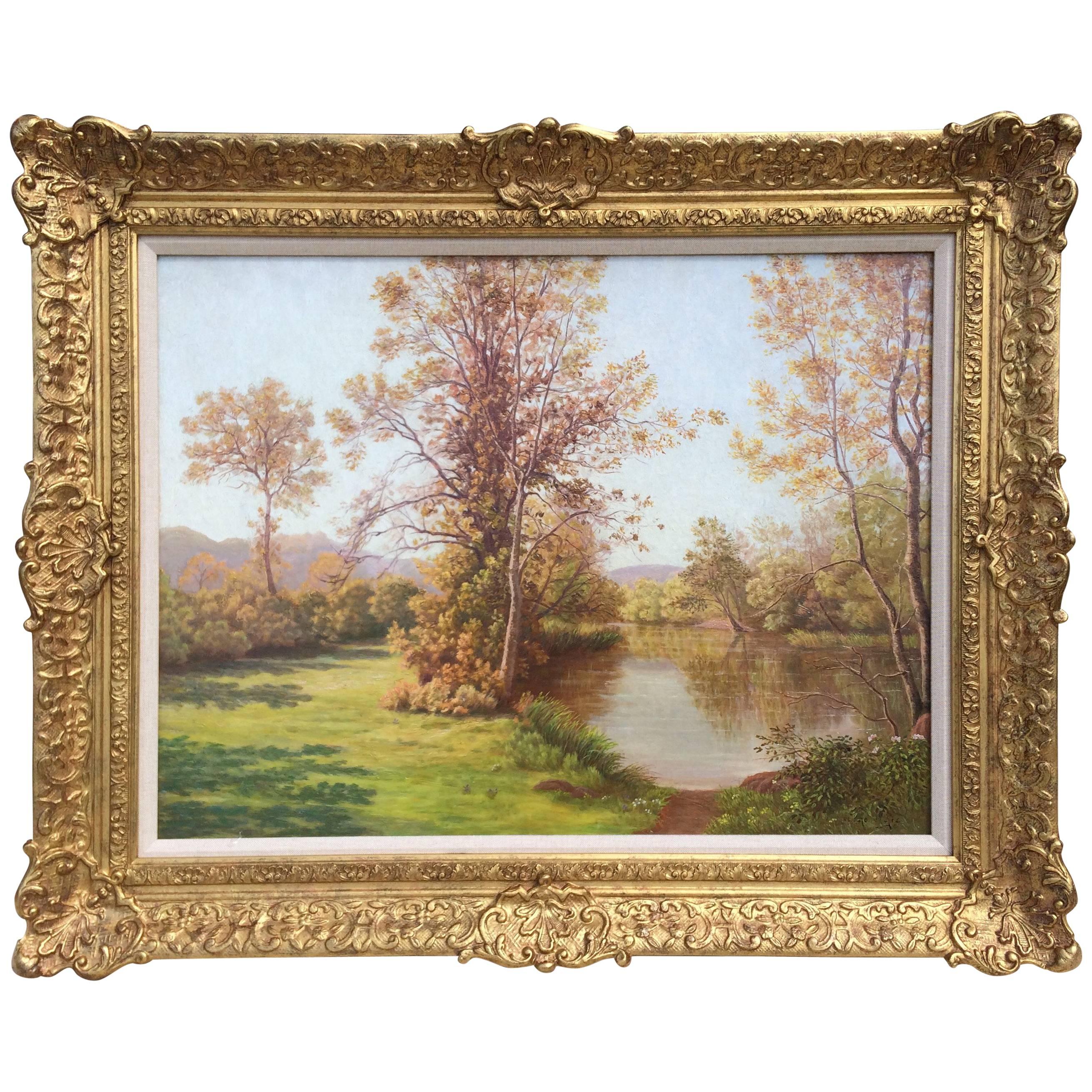 "The Tranquil River" by Charles Edmond Rene His