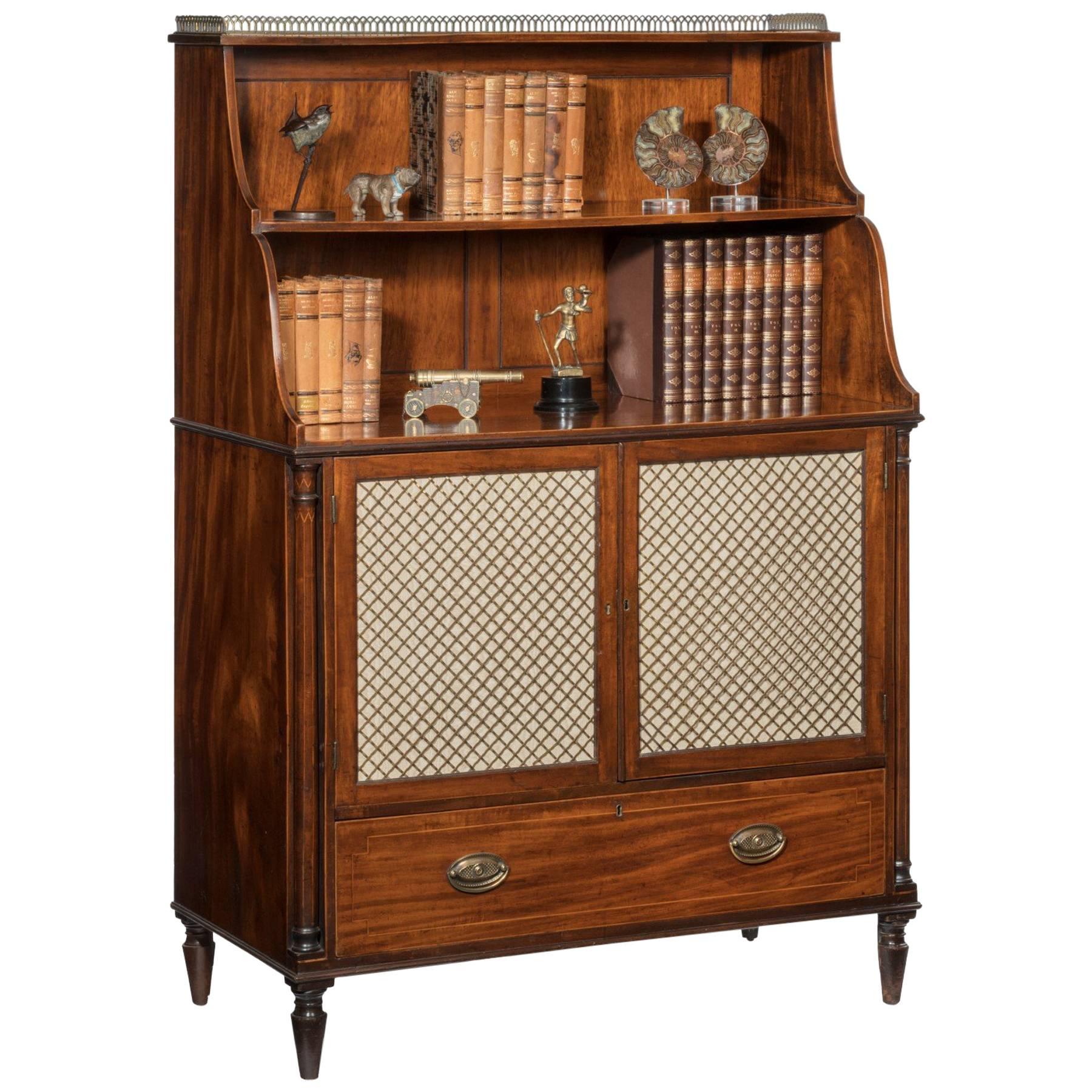 Regency Period Open Bookcase