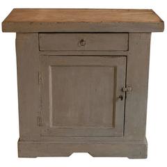 Small French 19th Century Painted Cupboard
