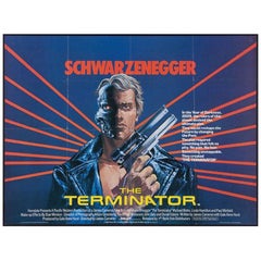 Vintage "The Terminator" Film Poster, 1984