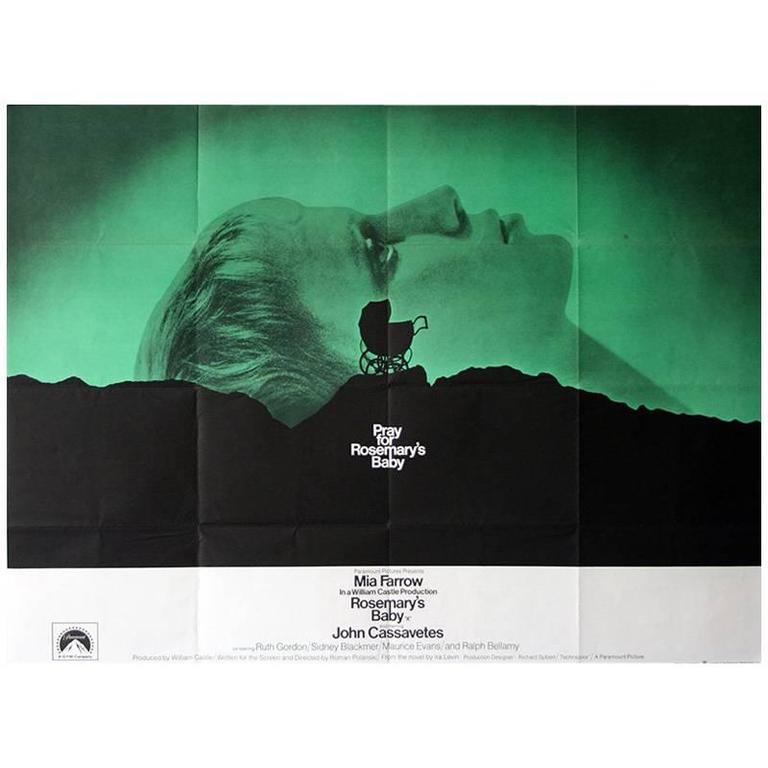 "Rosemary's Baby" Film Poster, 1968 For Sale at 1stdibs