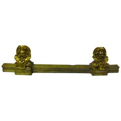 Elegant French Gilt Bronze Fireplace Fender 3