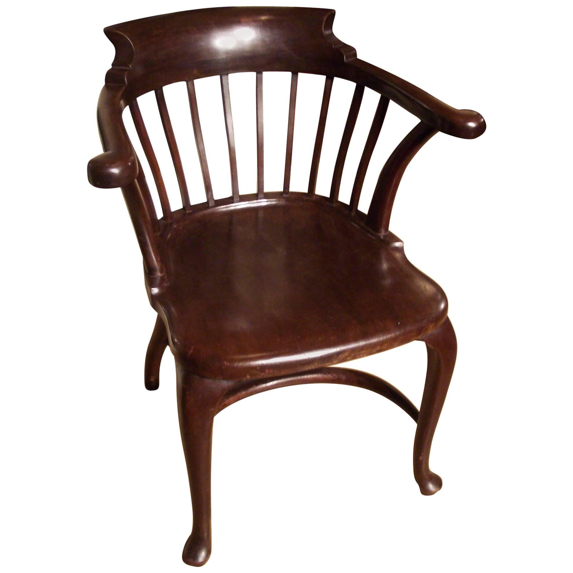 Antique Mahogany Office Chair
