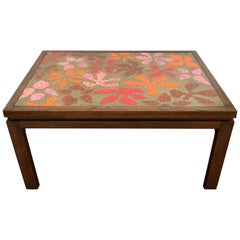 Rare Table with Enamel Copper Top by Harvey Probber