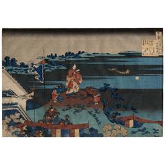 Katsushika Hokusai Ukiyo-E Japanese Woodblock Print, 19th Century Landscape 5