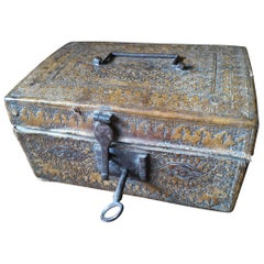 Rare 17th Century French Medieval Message Mail Letters Box