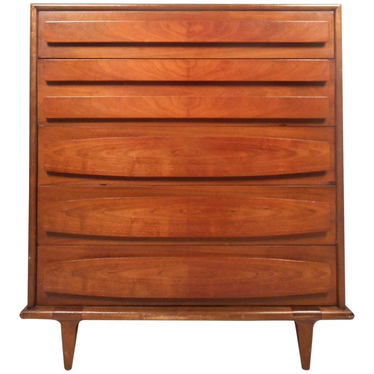 Unique MidCentury Modern High Boy Dresser by American of Martinsville