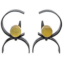 Pair of Mid-Century Modern Donald Deskey Andirons