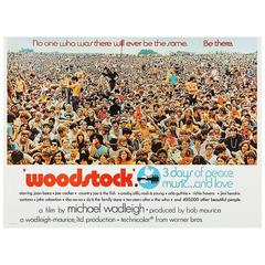 Vintage "Woodstock" Film Poster, 1970