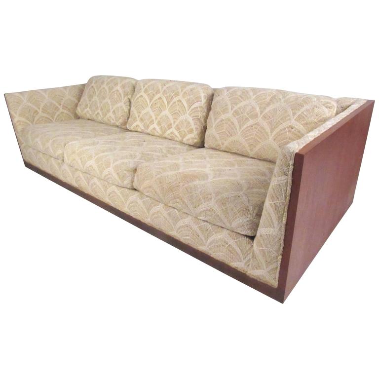 Mid Century Sofa In The Style Milo Baughman