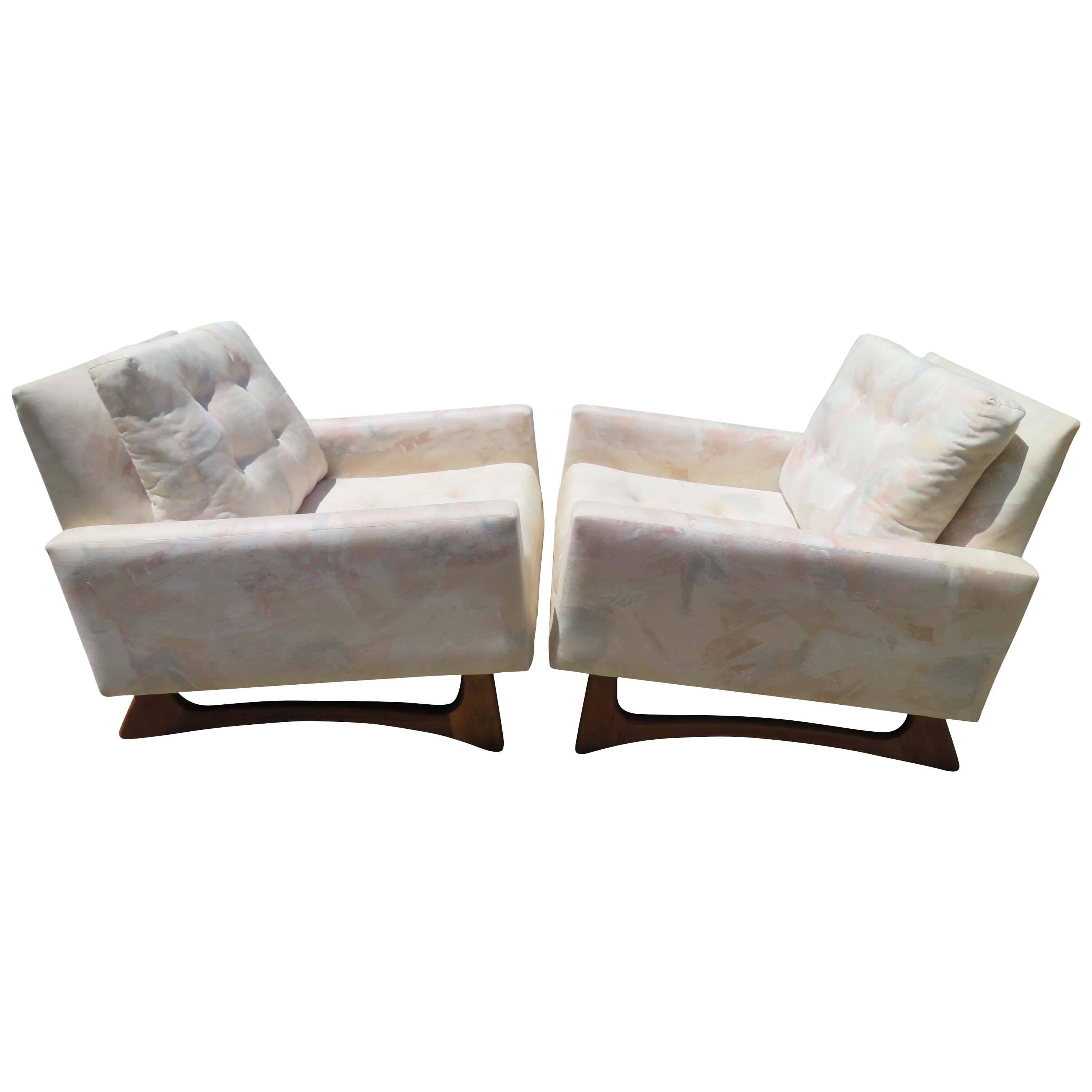 Handsome Pair of Adrian Pearsall Lounge Chairs for Craft Associates Inc.