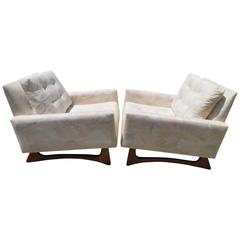 Handsome Pair of Adrian Pearsall Lounge Chairs for Craft Associates Inc.