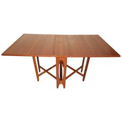 Danish Teak Drop-Leaf Table
