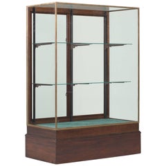 Victorian Style Bronze 
Mahogany Display Cabinet, England, circa 1920