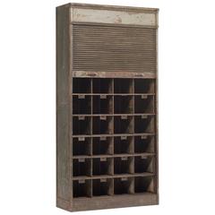 Vintage Industrial Roller Cabinet by Strafers, circa 1930