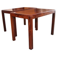 Nice Pair of Mid-Century Modern Vejle Stole Mobelfabrik Rosewood End Tables