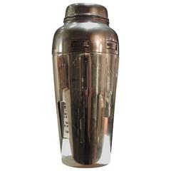 Art Deco "Latin Dial a Drink" Silver Shaker
