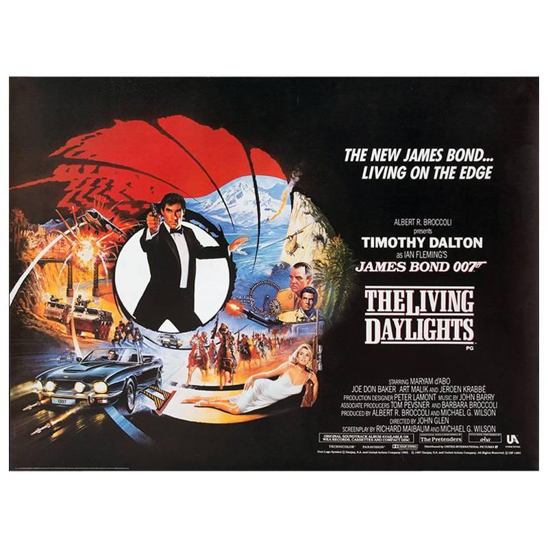 “The Living Daylights” Film Poster, 1987             For Sale