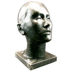 An Important Mid 20th Century Brutalist Bronze Bust by Pedro Pruna O'Cerans