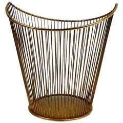 Retro Glam Wire Rod Trash, Waste Can