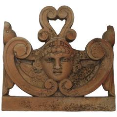 French Early 20th Century Art Nouveau Terracotta Roof Finial