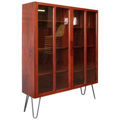 Ib Kofod Larsen for Faarup Møbelfabrik Danish Modern Rosewood Bookcase