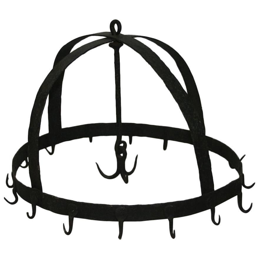 17th-18th Century French Hand-Forged Iron Game Rack