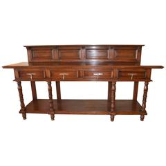 19th Century, Napoleon III Period Walnut & Oak Cabinet for Bar, Counter, Vanity 10