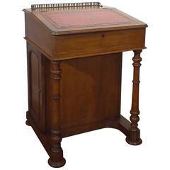 Victorian Era English Walnut Davenport Writing Desk, circa 1870